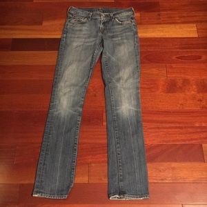 7 for all mankind Jeans Sz 26, Distressed Midwash